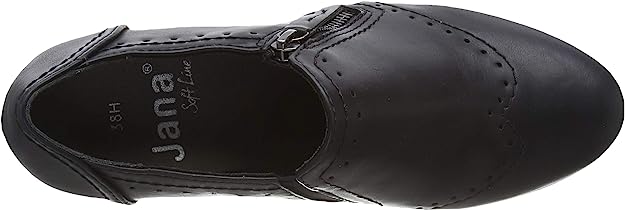 Ženski čevlji s peto Jana Shoes - črni - slika 5