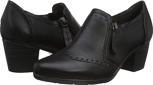 Ženski čevlji s peto Jana Shoes - črni - slika 6
