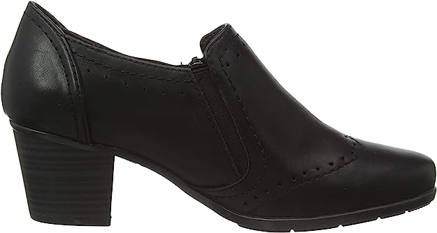 Ženski čevlji s peto Jana Shoes - črni - slika 7