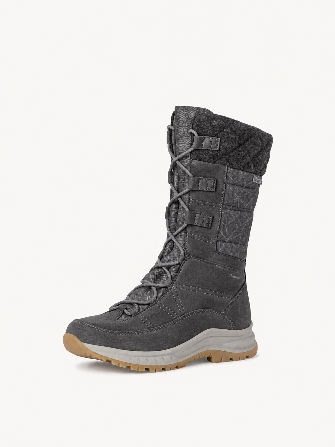 Ženski škornji Tamaris Comfort - sivi - slika 4