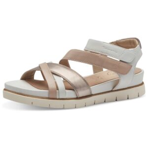 Ženski usnjeni sandali Tamaris Wide Fit v barvi Rose Comb