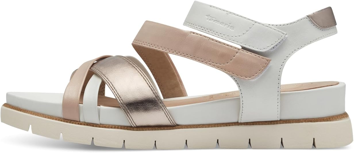 Ženski usnjeni sandali Tamaris Wide Fit (Rose Comb) - slika 2