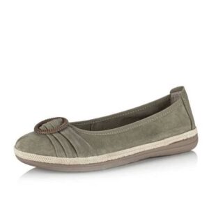 Ženske balerinke Jana Shoes v barvi pistacije